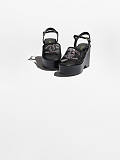Mesh & Glass Beads Sandals