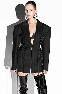 Lace-up Blazer