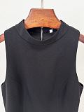 Back Zipper Mini Dress