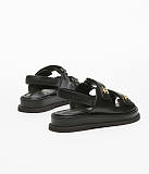 Slingback Sandals with Logo