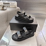 Slingback Sandals with Logo