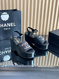 Mesh & Glass Beads Sandals