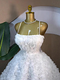 White Spaghetti Strap Mini Dress