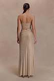 Strapless Diamante Maxi Dress