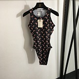 Allover Moon-Printed One-Piece Swimsuit