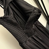 Plunge Halter Maxi Dress