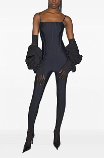 Corset-detail Jumpsuit