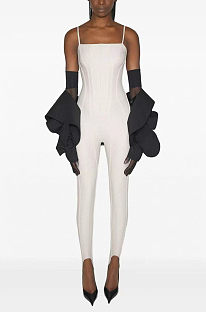 Corset-detail Jumpsuit