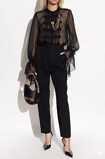 Balmain BLACK Tweed top
