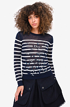 Navy/White Striped Dioriviera Sweater