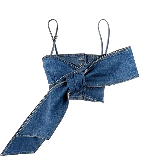 Denim Bow Set