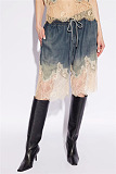 Patchwork Lace Tank Top & Shorts