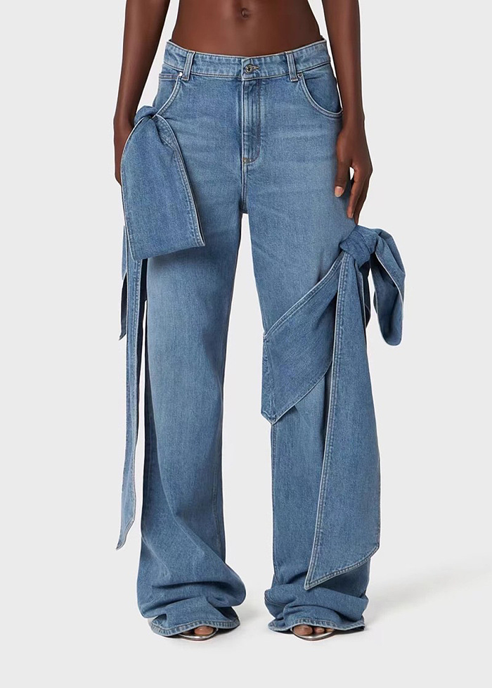 Denim Bow Set