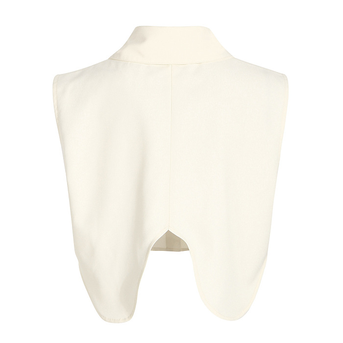 Wave Shoulder Two-piece Shirt Top