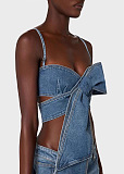 Denim Bow Set
