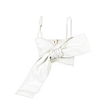 Denim Bow Set(Apricot)