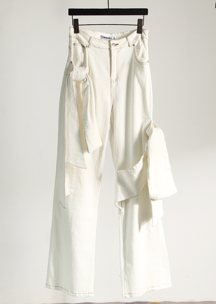 Denim Bow Set(Apricot)