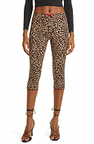 Leopard Knee-length Shorts