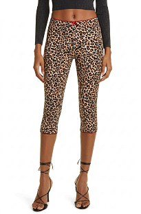 Leopard Knee-length Shorts