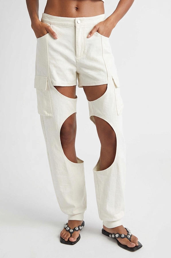 Cut-out Pants