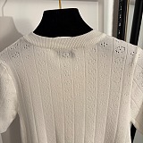 Miu Miu Short-sleeved Cable-knit Cardigan