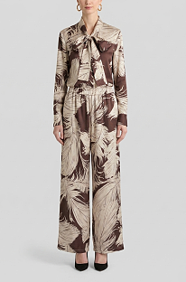 Feather Pants Set