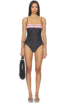 Polka Dot One-piece Swimwear