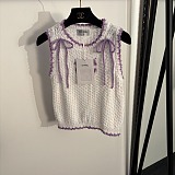Knit Tank Top with Bows