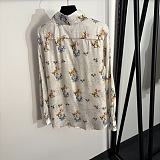 Dior Multicolor Secret Garden Silk Shirt & Skirt