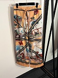 Printed Silk Twill Shirt & Pants in Multicolor