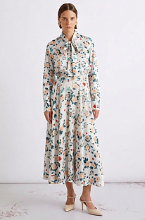 Dior Rose Silk Shirt & Skirt