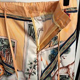 Printed Silk Twill Shirt & Pants in Multicolor