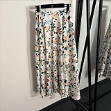 Dior Rose Silk Shirt & Skirt