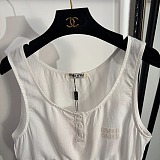 White Slubbed Poplin Top