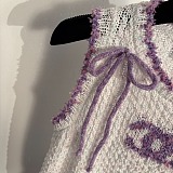 Knit Tank Top with Bows