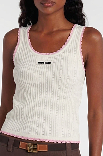 Lace Rim Tank Top