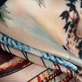 Printed Silk Twill Shirt & Pants in Multicolor