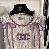 Knit Tank Top with Bows