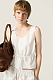 White Slubbed Poplin Top