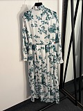 Dior Daisy Twill Midi Dress