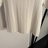 Miu Miu Short-sleeved Cable-knit Cardigan
