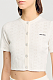 Miu Miu Short-sleeved Cable-knit Cardigan