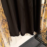 Versace Jeans Couture White Cotton T-shirt and Baroque Print Skirt
