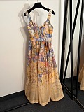 Zimmermann Tama Floral-print Corset Midi Dress