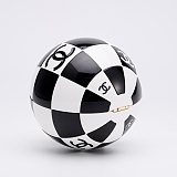 Chanel Black and White Resin and Enamel Checker Sphere Minaudiere Pale Gold Hardware