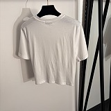 Versace Jeans Couture White Cotton T-shirt and Baroque Print Skirt