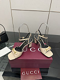 Gucci Heritage Sandals (beige leather)