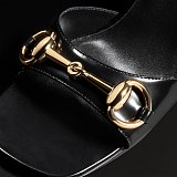 Gucci Heritage Sandals (black leather)
