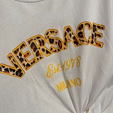 Versace Jeans Couture White Cotton T-shirt and Baroque Print Skirt