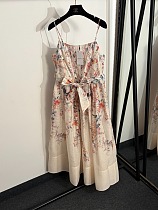 Zimmermann Tama Floral-print Corset Midi Dress